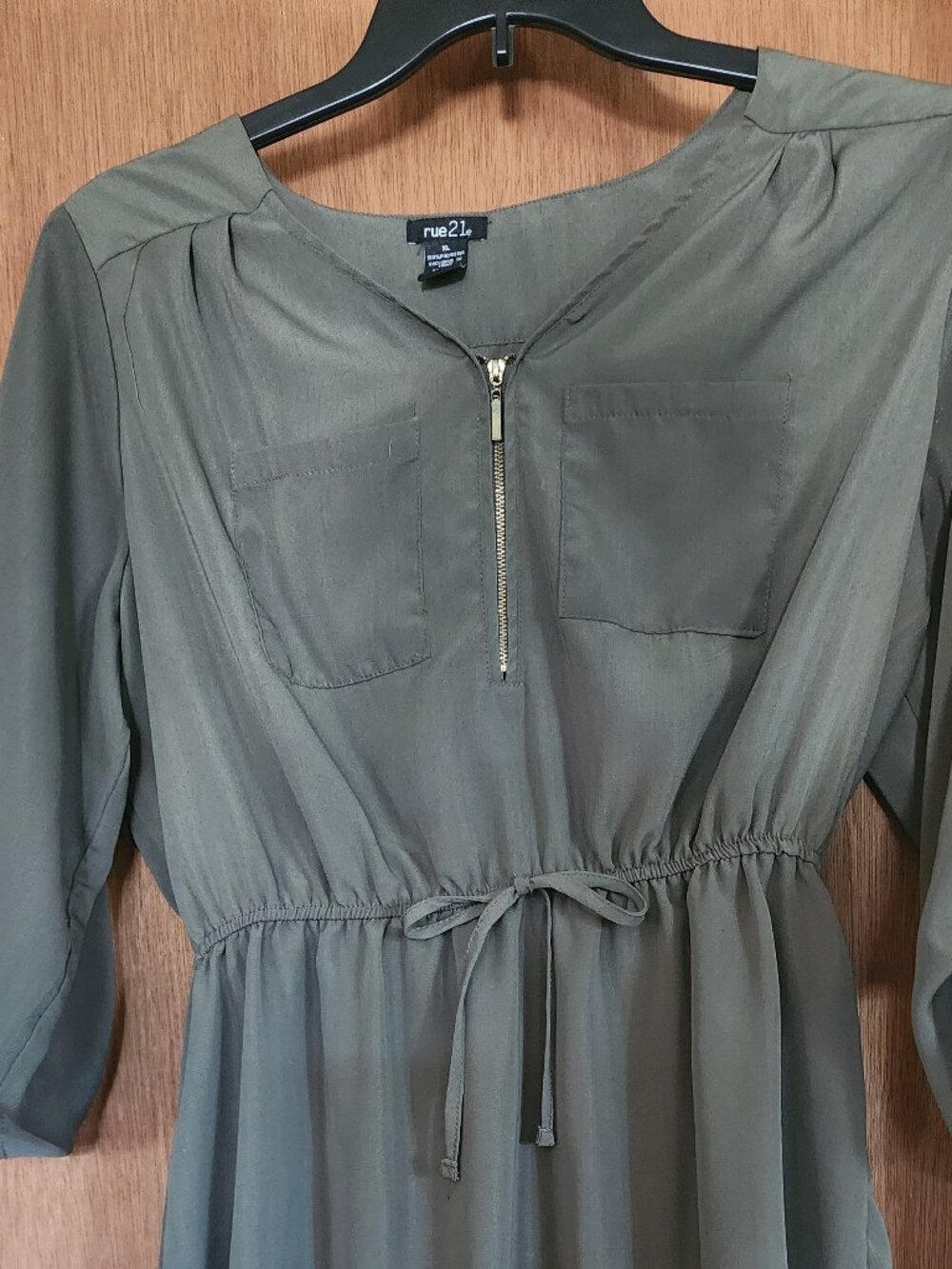 Olive green dress
